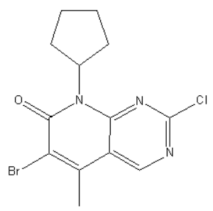 6-Bromo-2-chloro-8-cyclopentyl-5-methyl-8H-pyrido[2,3-d]pyri
