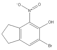 6-bromo-4-nitro-2,3-dihydro-1H-inden-5-ol